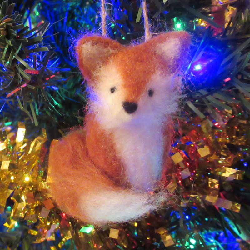 Christmas Fox Decoration